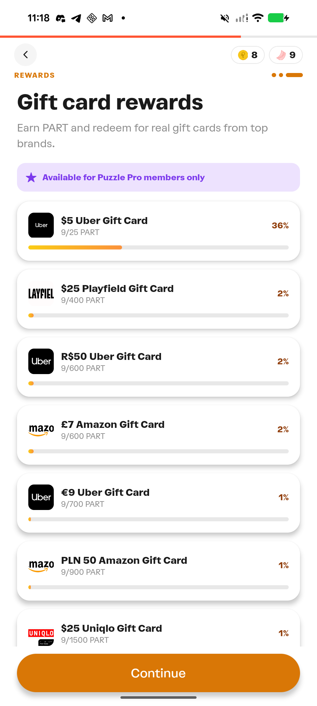 Gift Card Rewards — ZKPuzzle