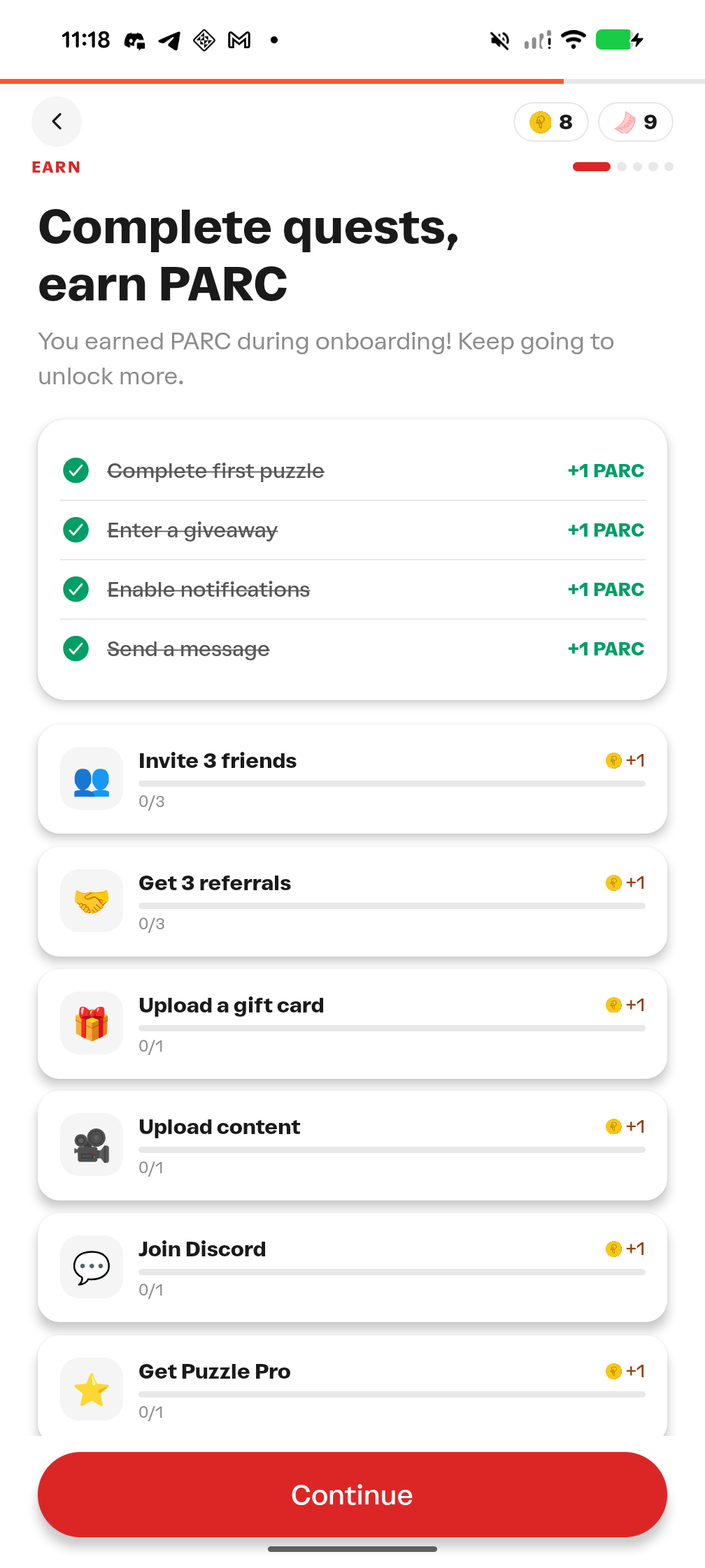 Complete Quests for PARC — ZKPuzzle
